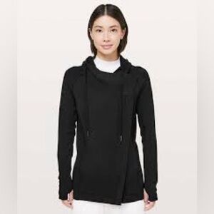 Lululemon Women's Black Coast East Wrap Zip Athletic Jacket Pockets Thumbnail